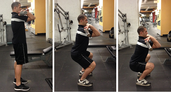 front squat side view