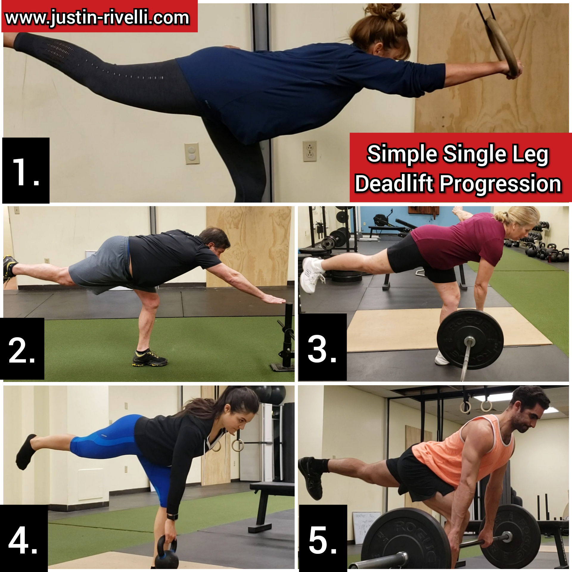 Simple Single Leg Deadlift Progression (With Real People) | Justin ...